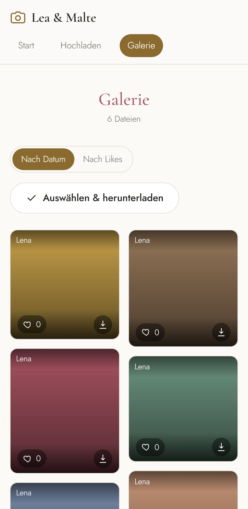 Die gemeinsame Galerie